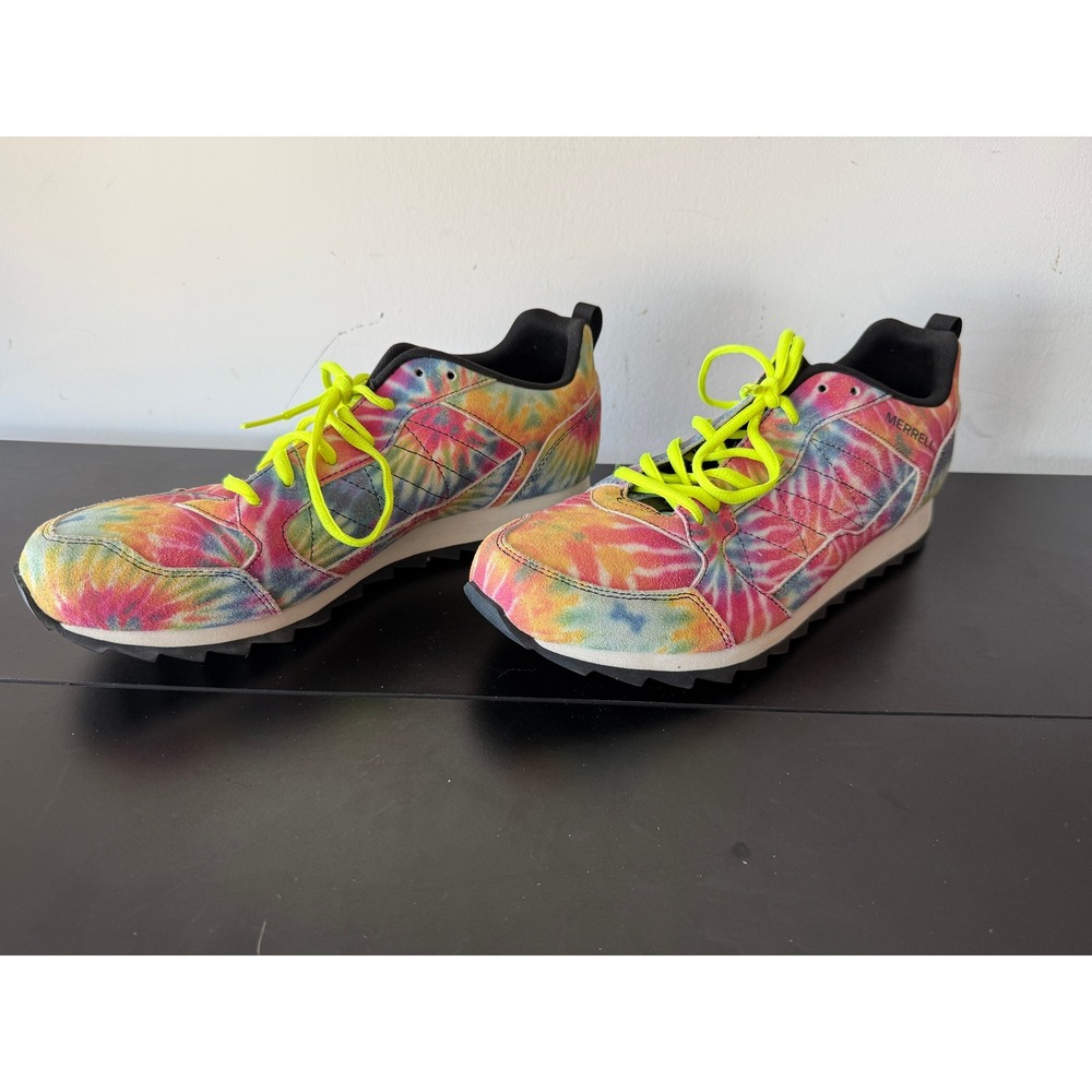 Merrell Alpine Suede Rainbow Tie-Dye Men Sneakers Shoes 11.5M
